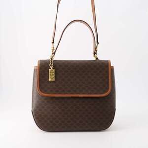 Celine handbag Macadam leather charm shoulder bag